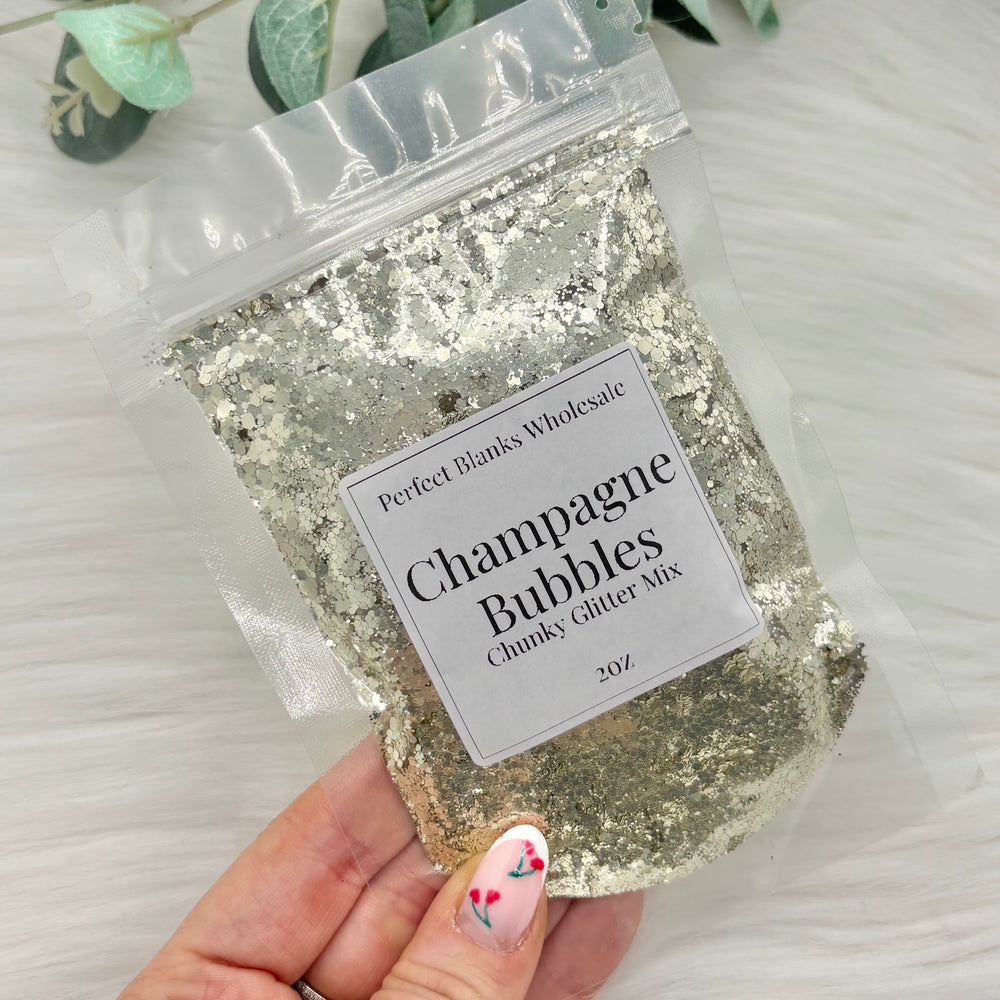 Champagne Bubbles - Chunky Glitter