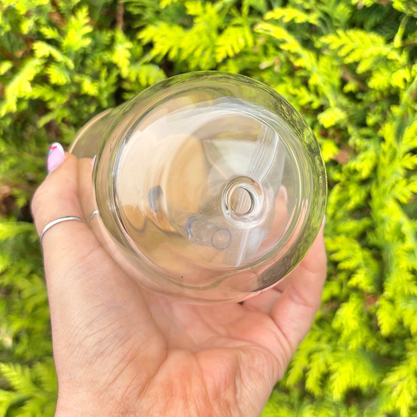 14oz Egg Shaped Glass Snowglobe