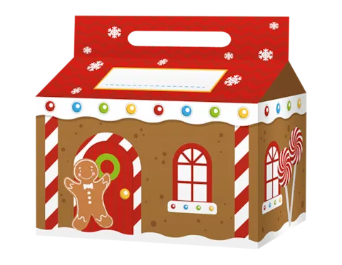 Gingerbread House Treat Boxes 3pk