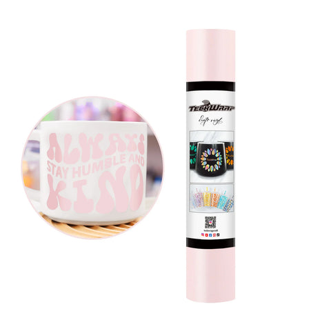 Teckwrap 001M series Light Pink 5ft Craft Vinyl (matte)