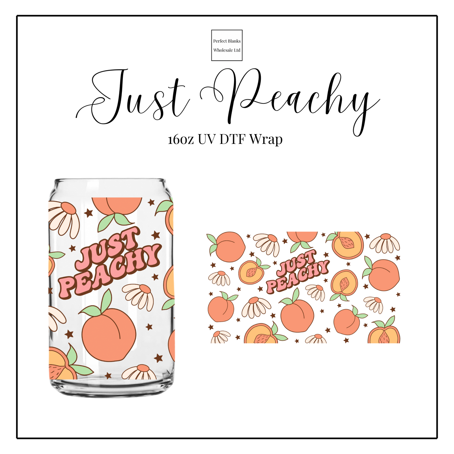 Just Peachy 16oz UV DTF