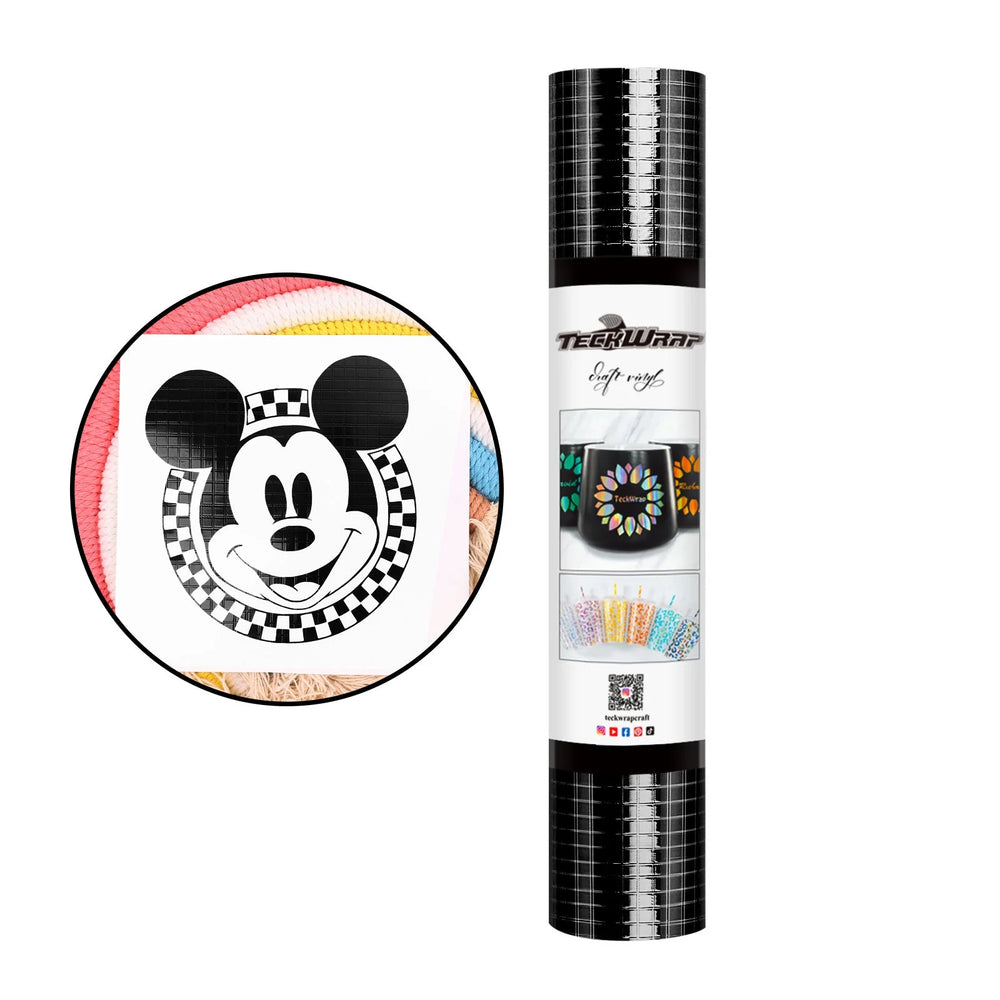 Teckwrap Black Mosaic Metallic Vinyl - 5ft