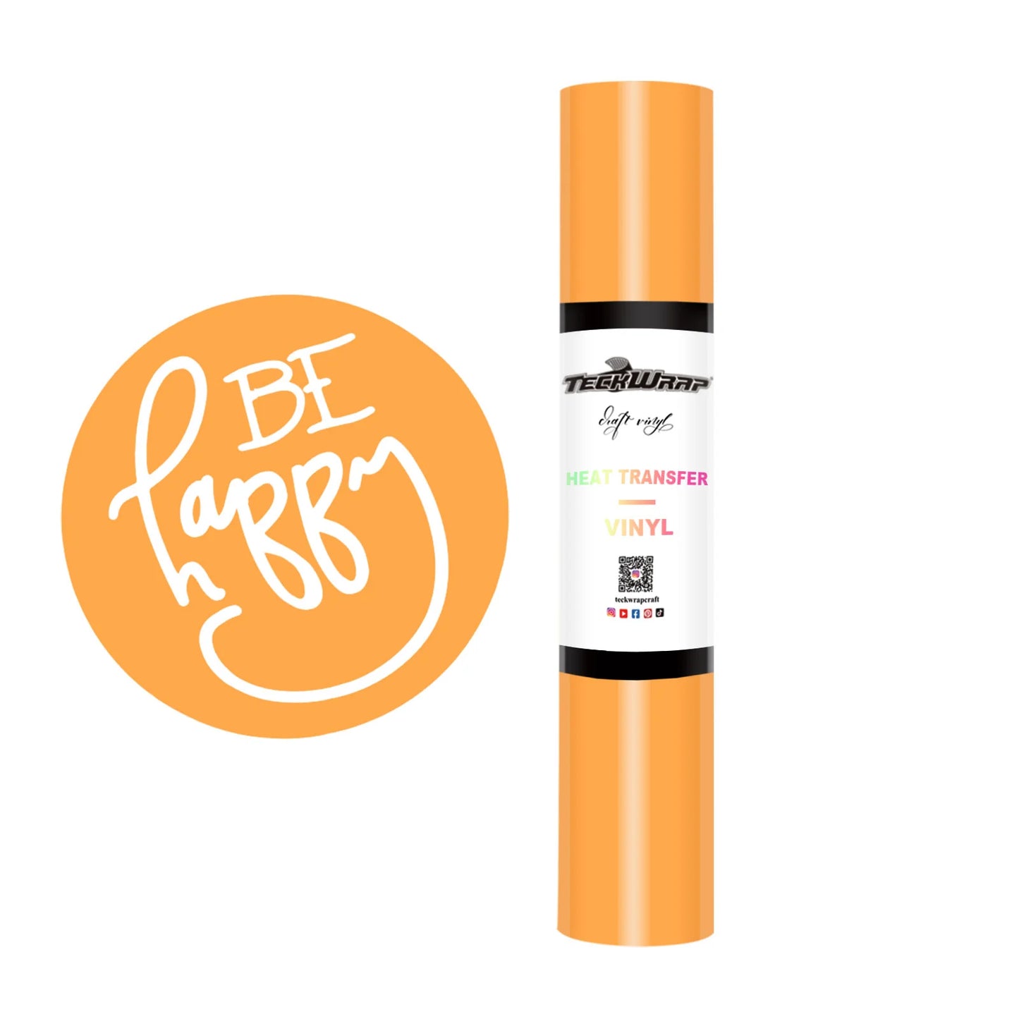 Teckwrap Pastel Orange PU HTV - 5ft