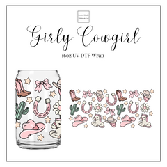Girly Cowgirl 16oz UVDTF