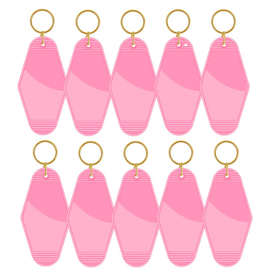 TeckWrap Motel Keychains Blanks - Barbie Pink