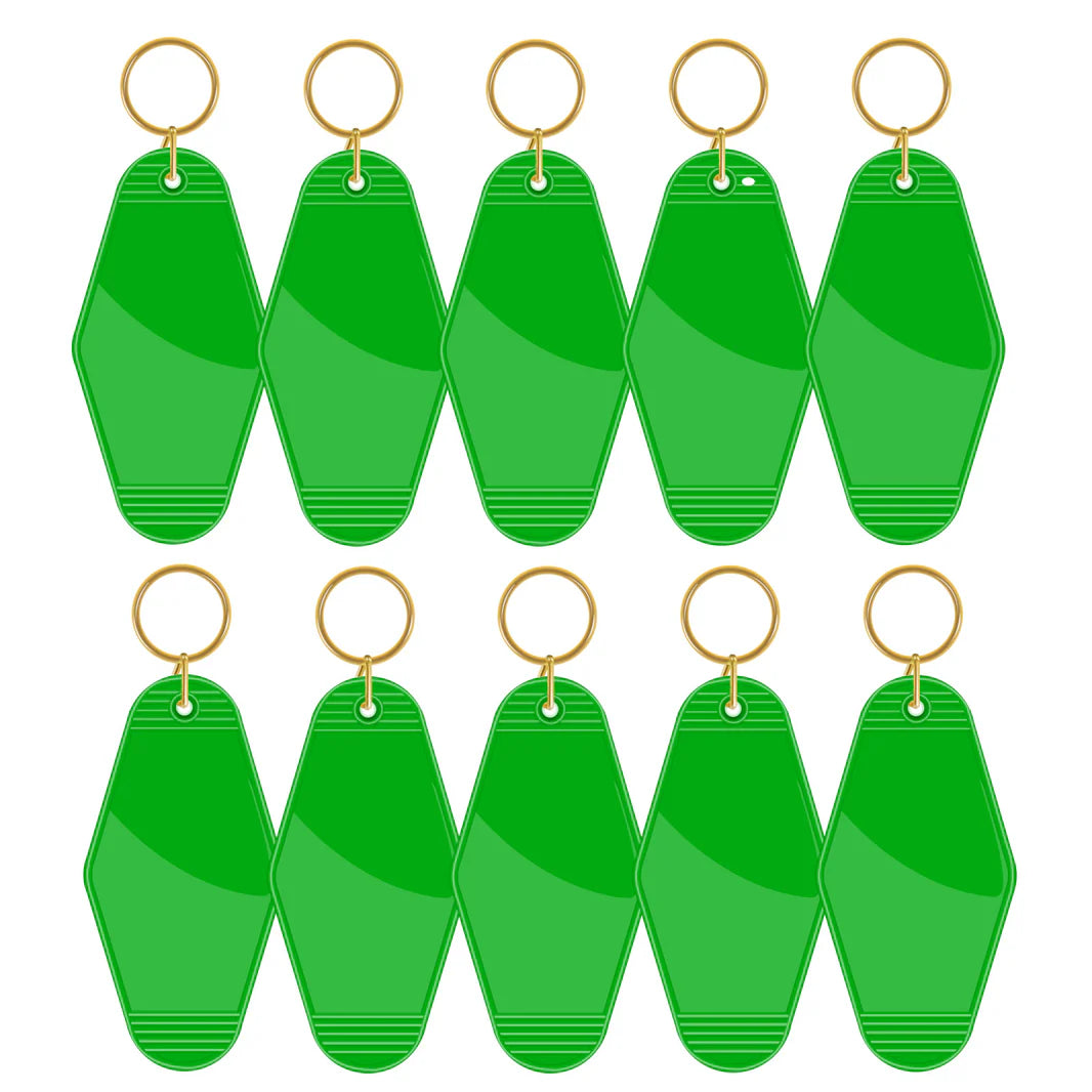 TeckWrap Motel Keychains Blanks - Grass Green