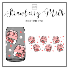 Strawberry Milk 16oz UVDTF