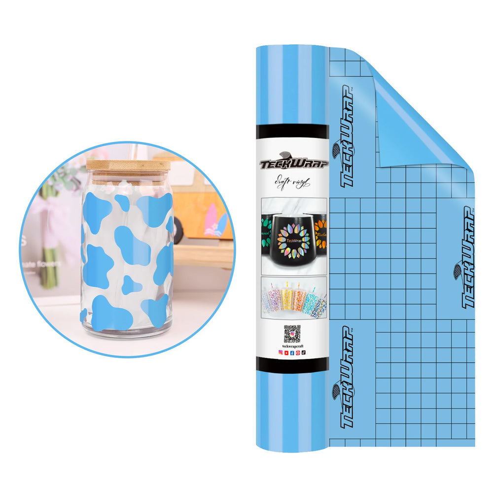 Teckwrap Glossy Baby Blue 001 Economical Series Craft Vinyl