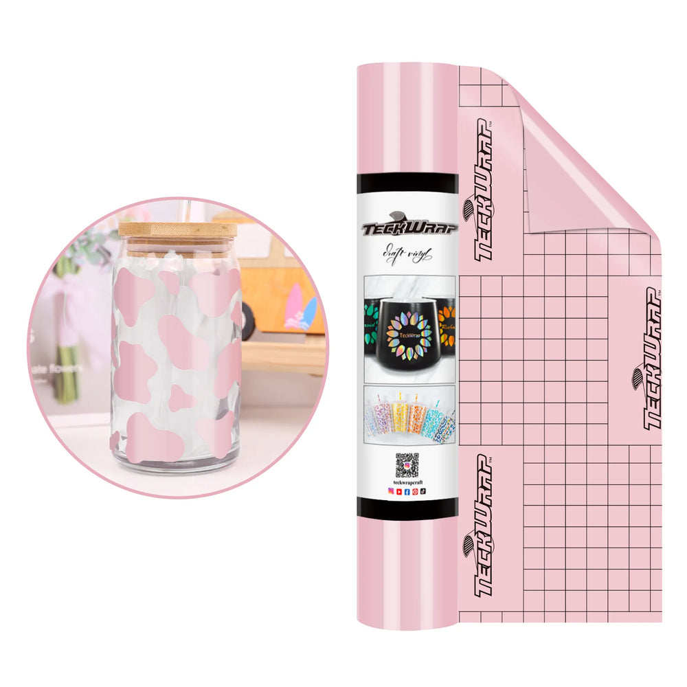 Teckwrap Glossy Millennial Pink 001 Economical Series Craft Vinyl