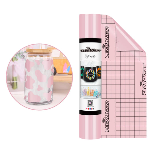 Teckwrap Glossy Millennial Pink 001 Economical Series Craft Vinyl - 5ft