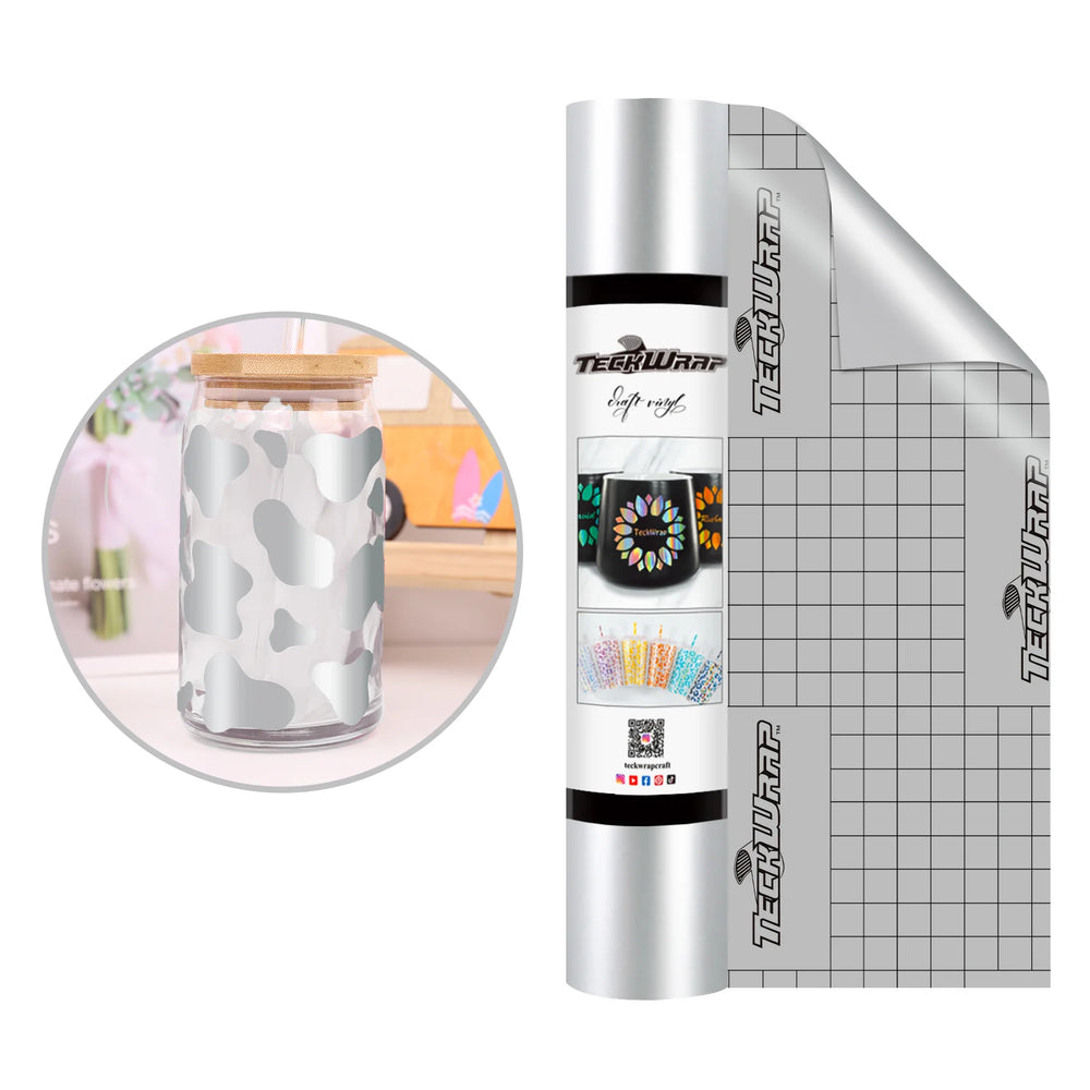 Teckwrap Glossy Silver 001 Economical Series Craft Vinyl