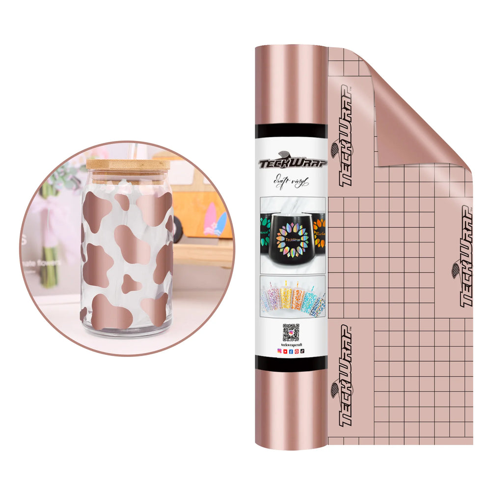 Teckwrap Glossy Rose Gold 001 Economical Series Craft Vinyl