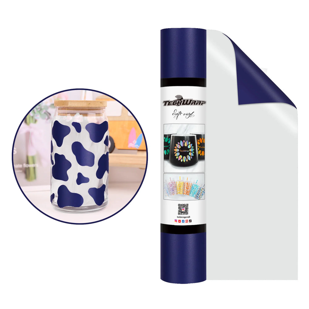 Teckwrap Matte Dark Blue 001 Economical Series Craft Vinyl