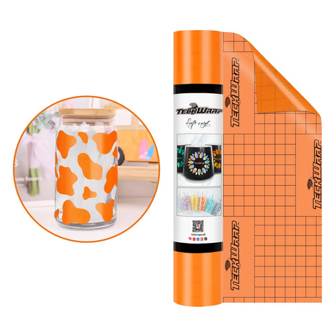 Teckwrap Matte Orange 001 Economical Series Craft Vinyl