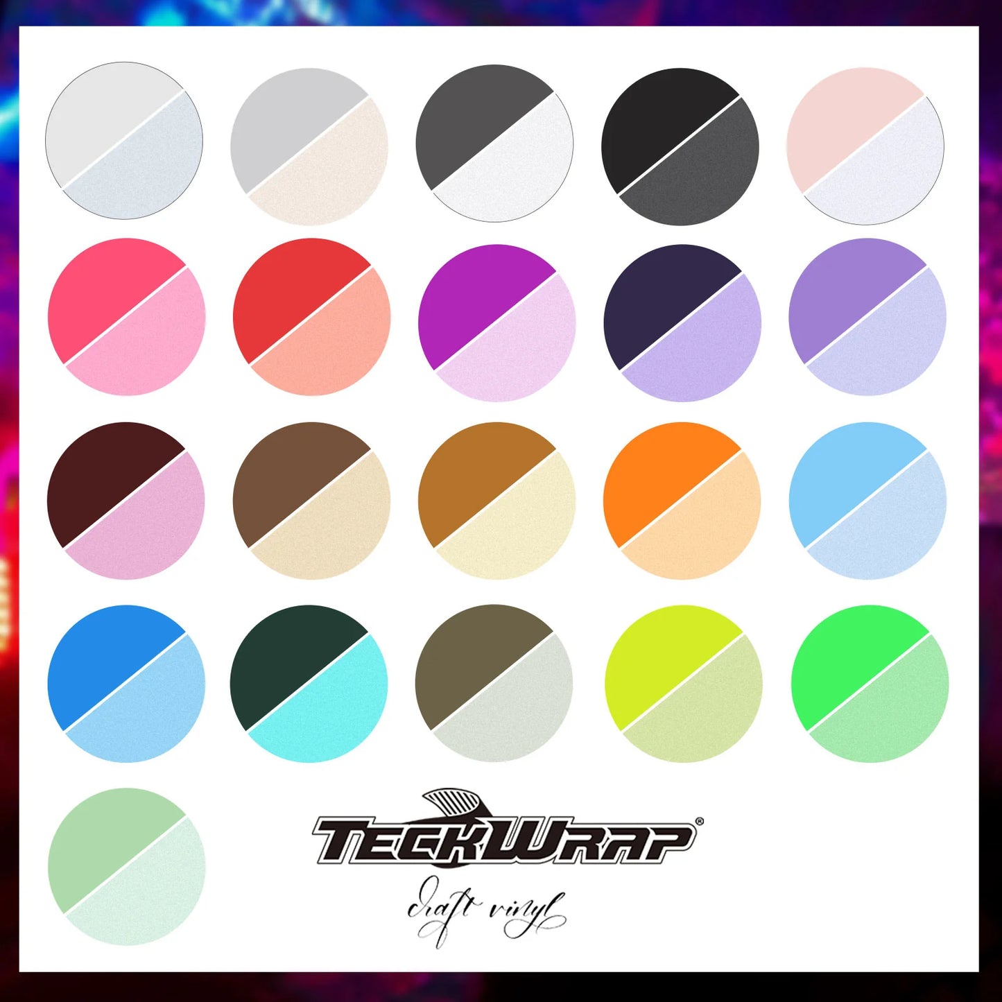 Teckwrap Rainbow Reflective HTV - 5ft