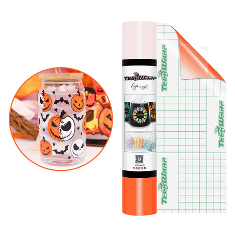 Teckwrap Orange Cold Colour Changing Adhesive Vinyl - 5ft