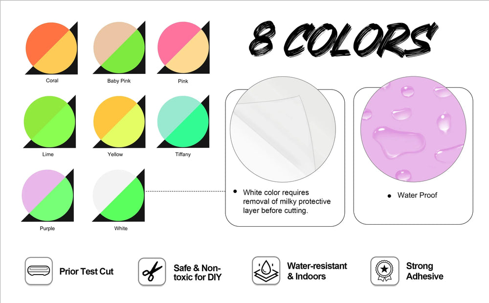 TeckWrap Glow In the Dark Coral Vinyl
