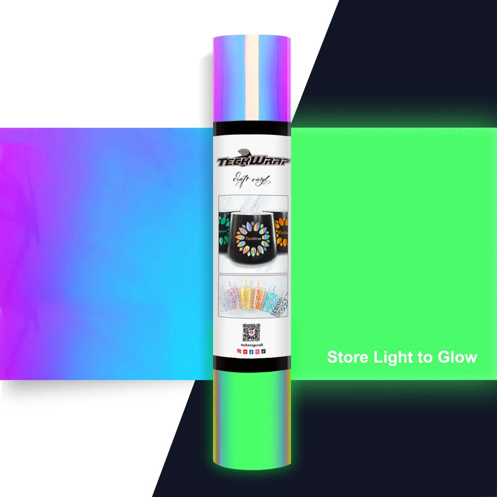 TeckWrap Opal White Glow in the Dark Vinyl