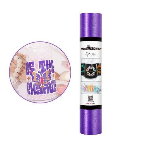 TeckWrap Violet Purple Satin Brush Adhesive Vinyl - 5ft