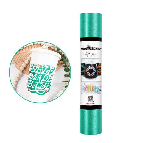 TeckWrap Emerald Green Satin Brush Adhesive Vinyl - 5ft