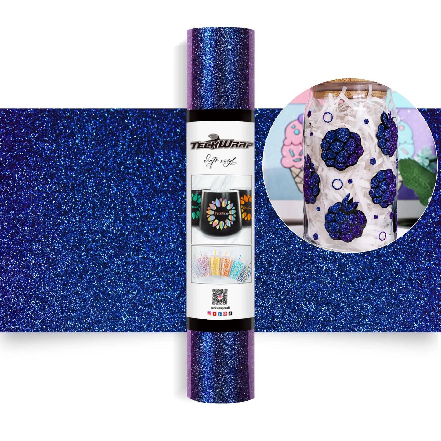 TeckWrap Chameleon Blue Adhesive Vinyl - 5ft