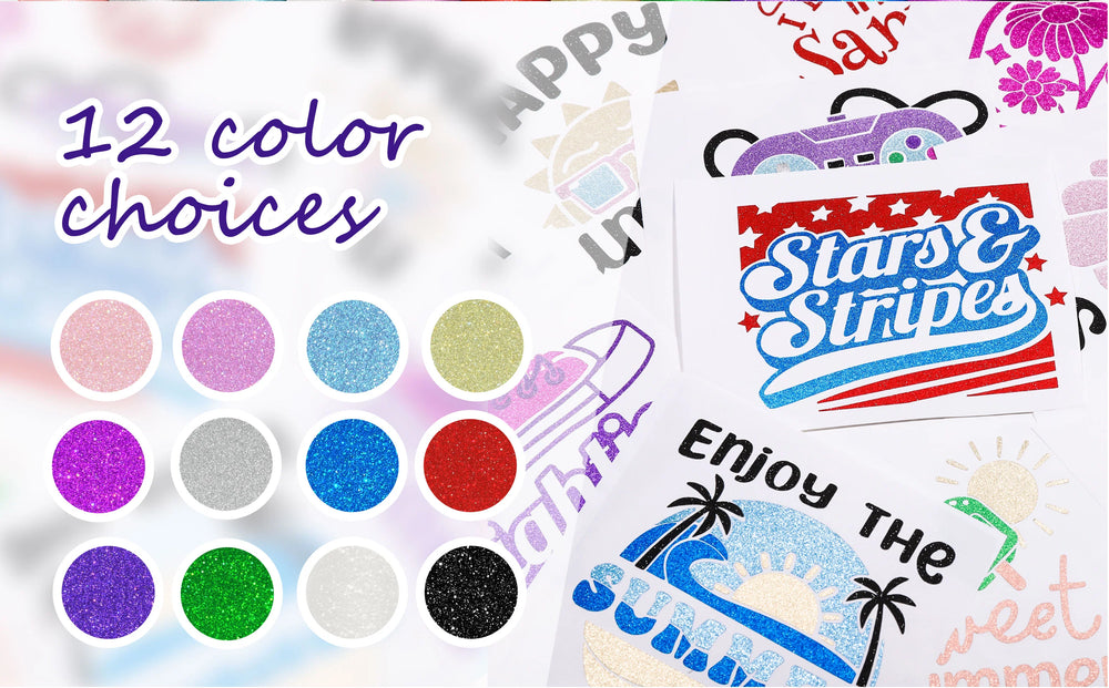 Teckwrap Bright Blue Glitter Adhesive Craft Vinyl - 5ft