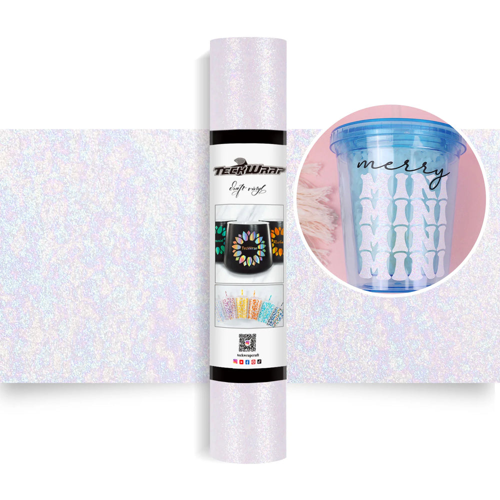 TeckWrap White Colorful Pearl Adhesive Vinyl