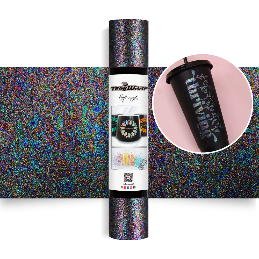 TeckWrap Black Colorful Pearl Adhesive Vinyl