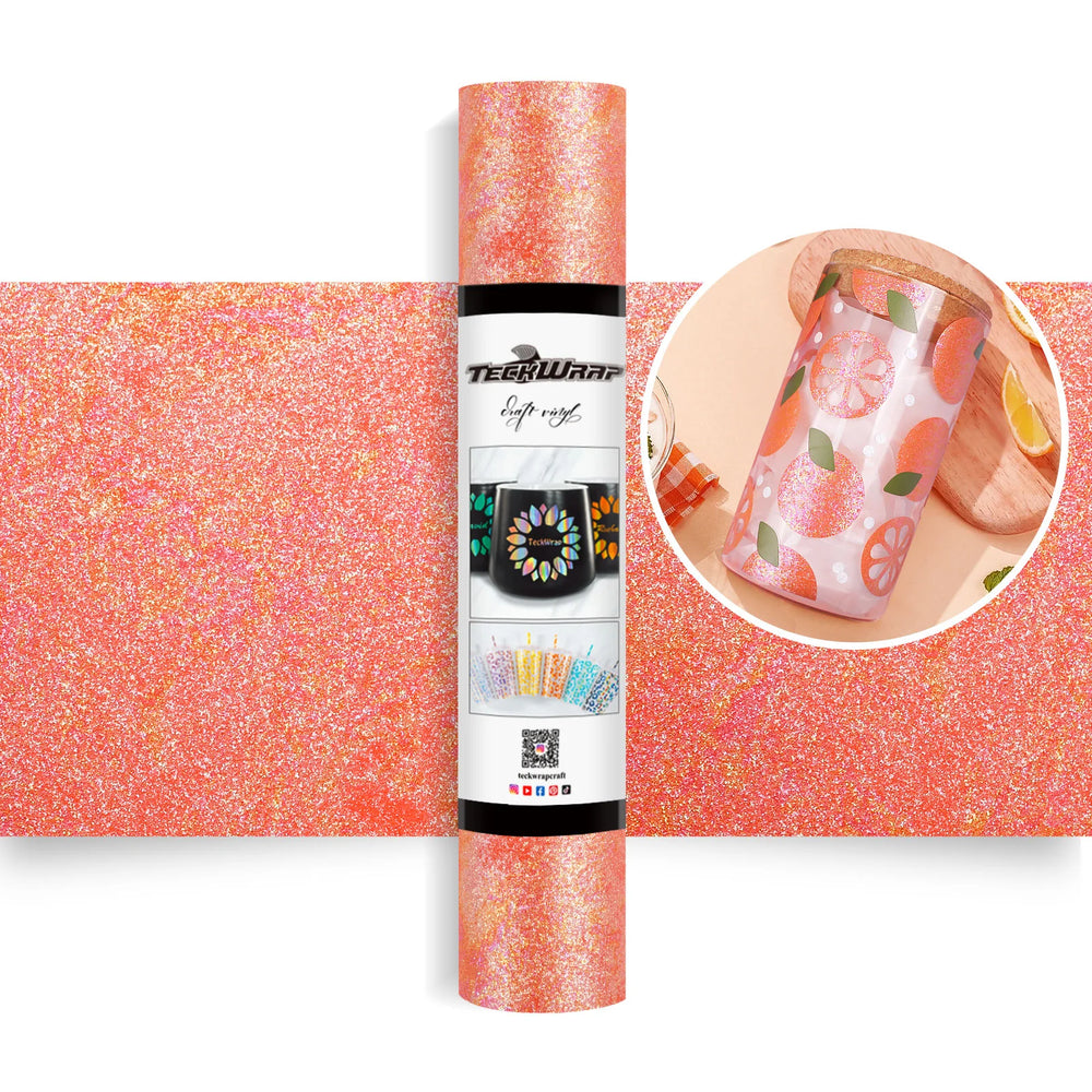 TeckWrap Orange Colorful Pearl Adhesive Vinyl