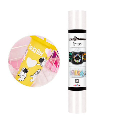 TeckWrap White Shimmer Adhesive Vinyl - 5ft