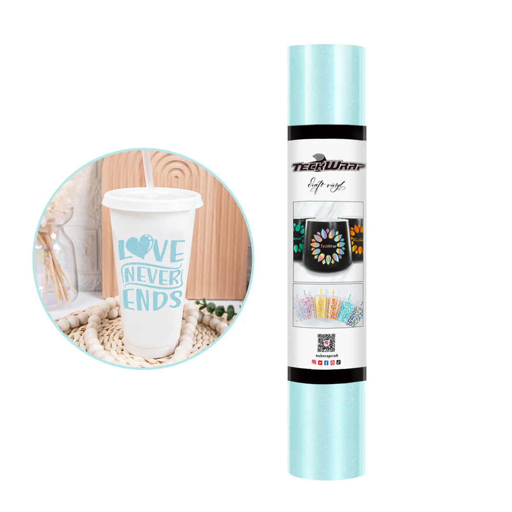 TeckWrap Lake Blue Shimmer Adhesive Vinyl - 5ft