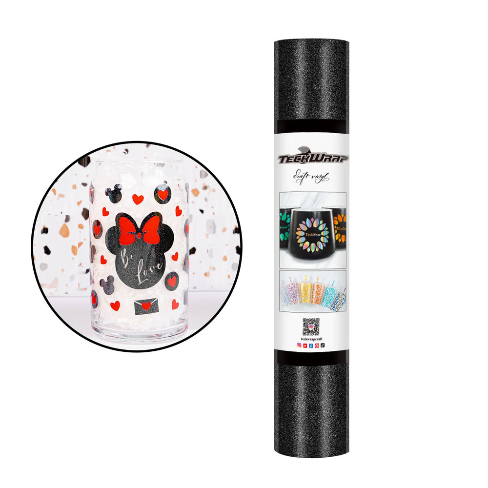 TeckWrap Shimmer Black Adhesive Vinyl - 5ft