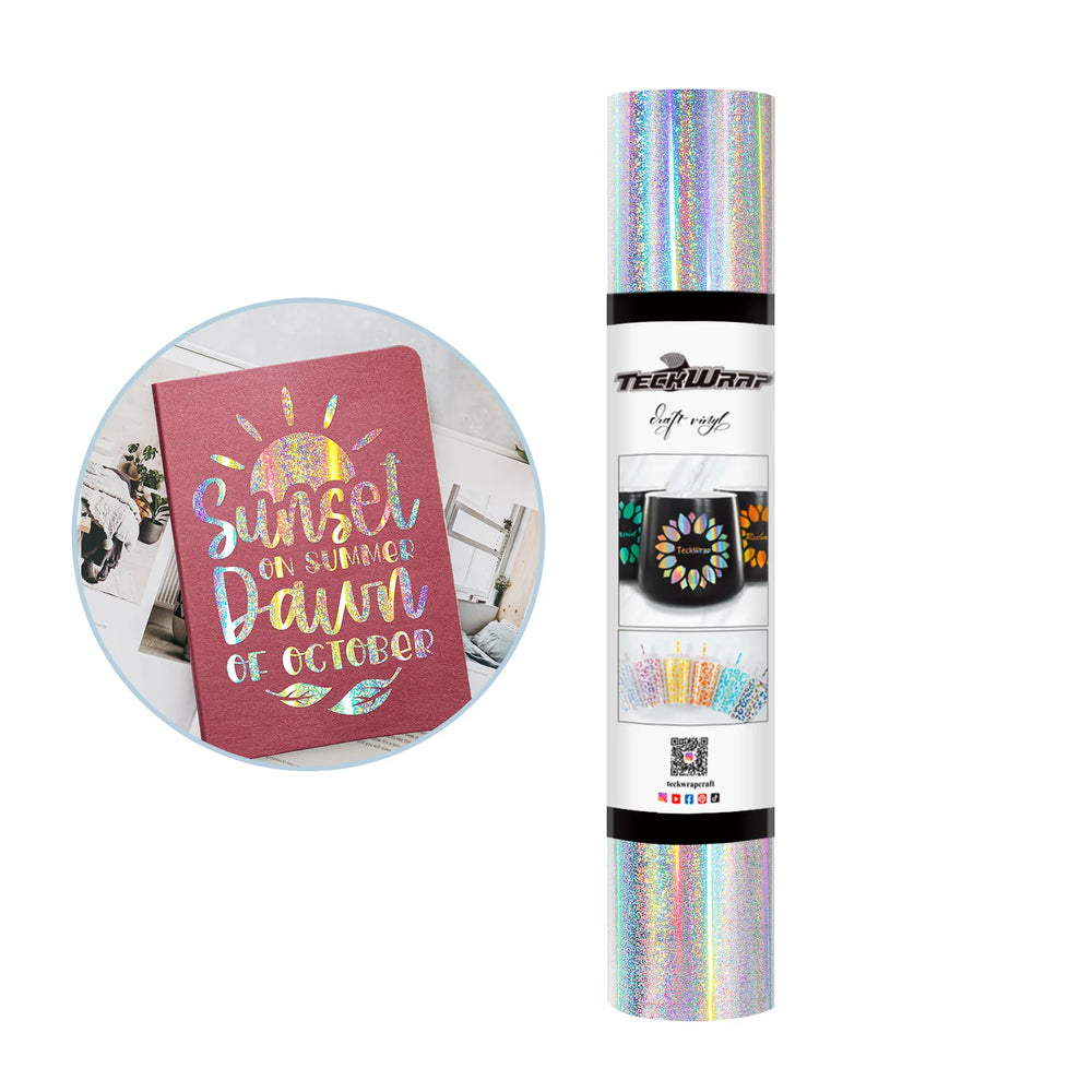 Teckwrap Silver Glitter Mermaid Adhesive Vinyl - 5ft