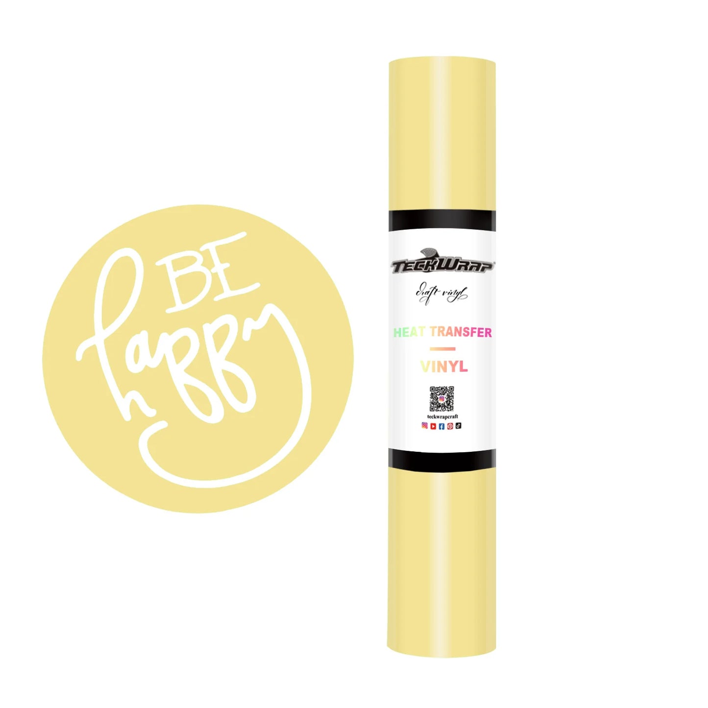 Teckwrap Macaron Yellow PU HTV - 5ft