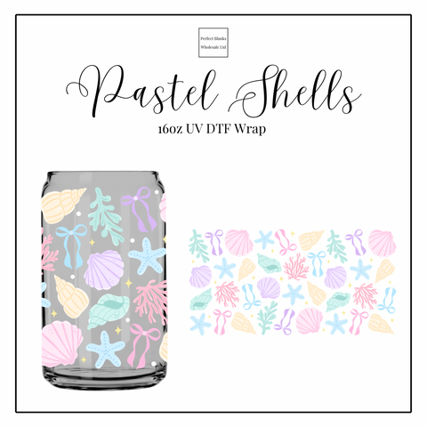 Pastel Shells 16oz UVDTF