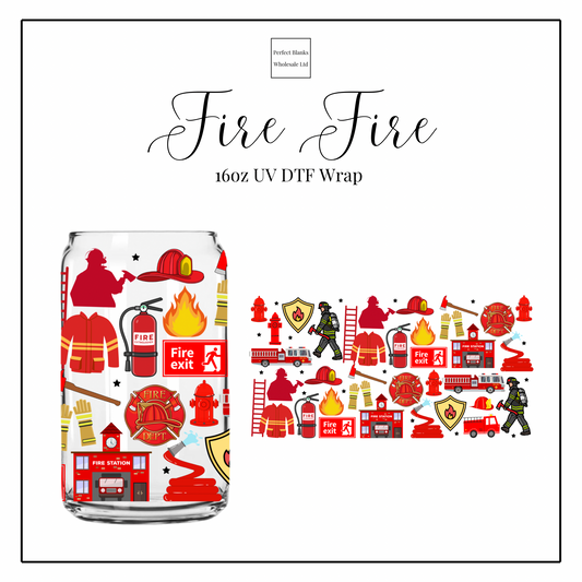 Fire Fire 16oz UVDTF
