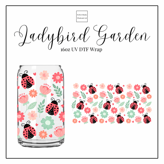 Ladybird Garden 16oz UVDTF