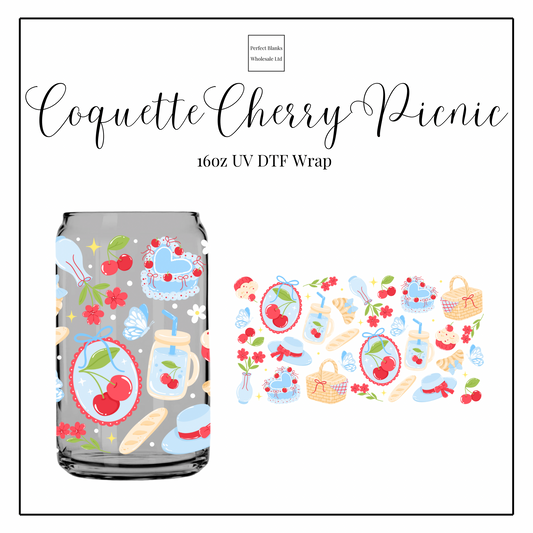 Coquette Cherry Picnic 16oz UVDTF
