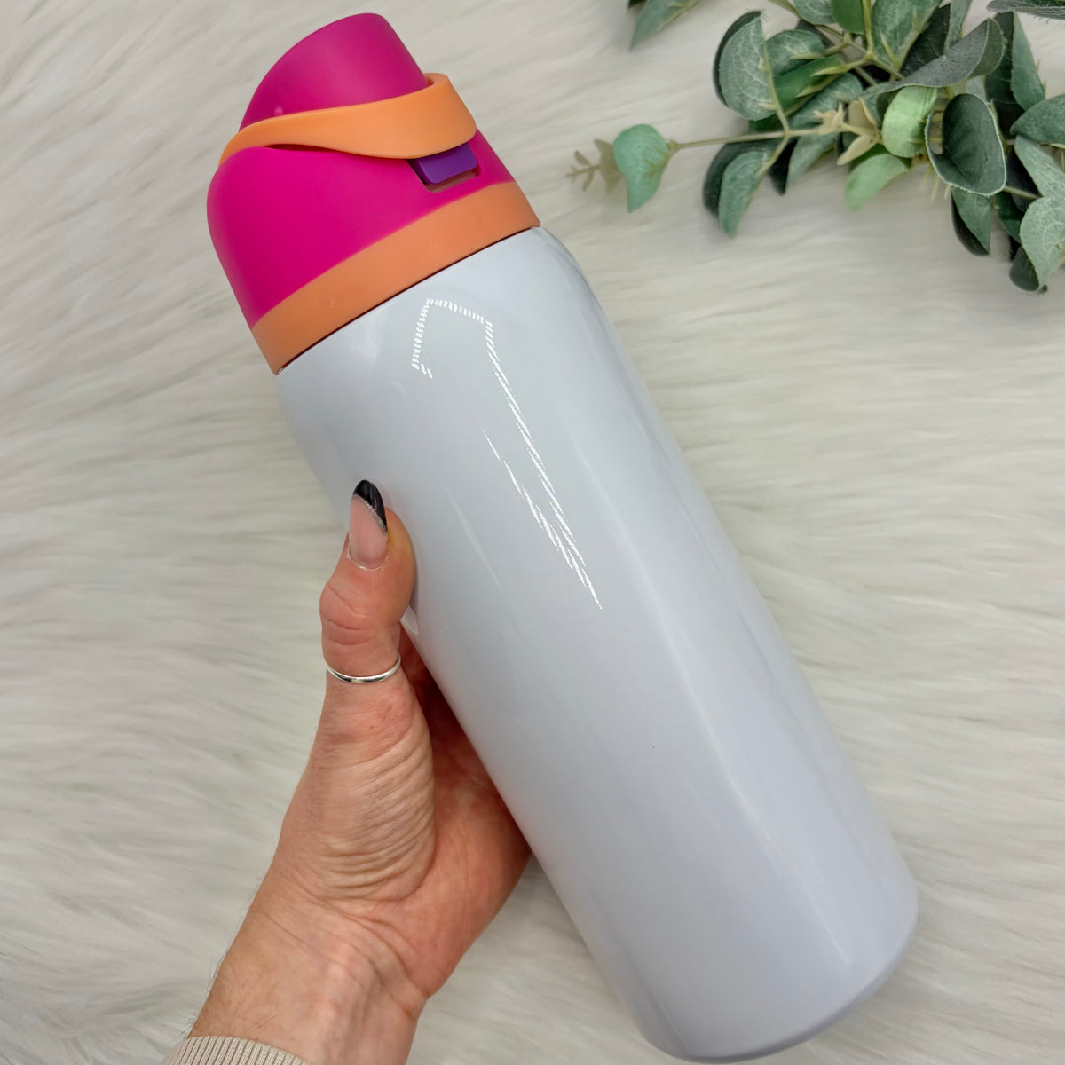 34oz Stainless Steel Sublimation Pop Lid Tumbler