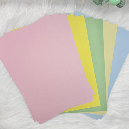 A4 Pastel Cardstock 12 Sheet Pack