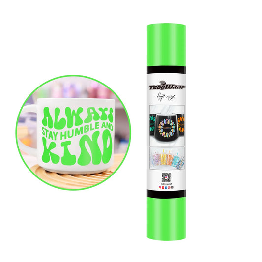 Teckwrap Matte Lime Adhesive Craft Vinyl - 5ft