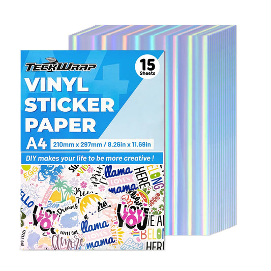 Teckwrap Holographic Pillar Inkjet Printable Sticker Vinyl - 15 sheets