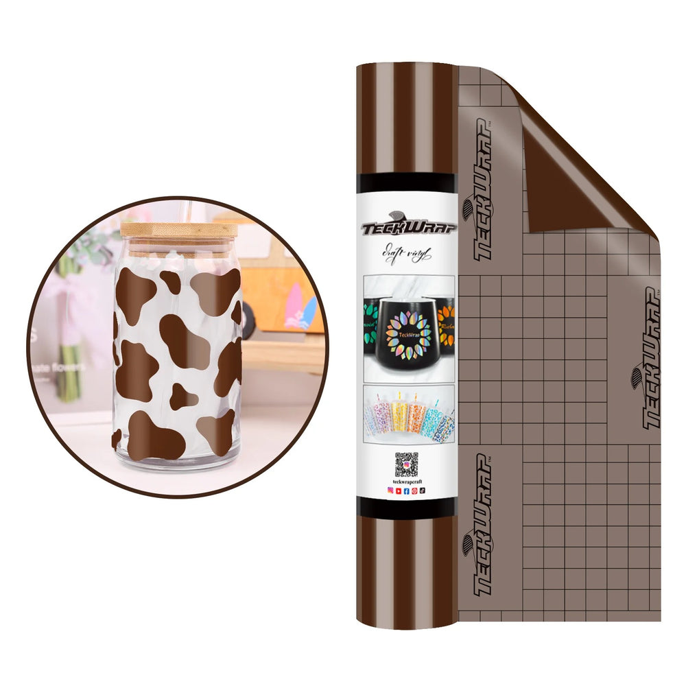 Teckwrap Glossy Brown 001 Economical Series Craft Vinyl