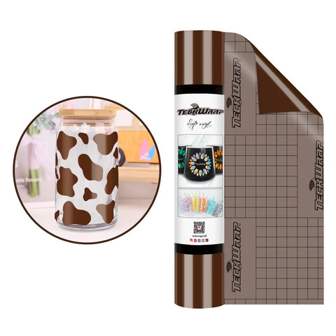 Teckwrap Glossy Brown 001 Economical Series Craft Vinyl