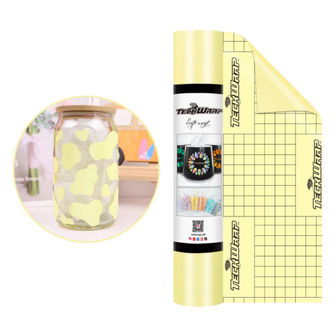 Teckwrap Matte Pastel Yellow 001 Economical Series Craft Vinyl