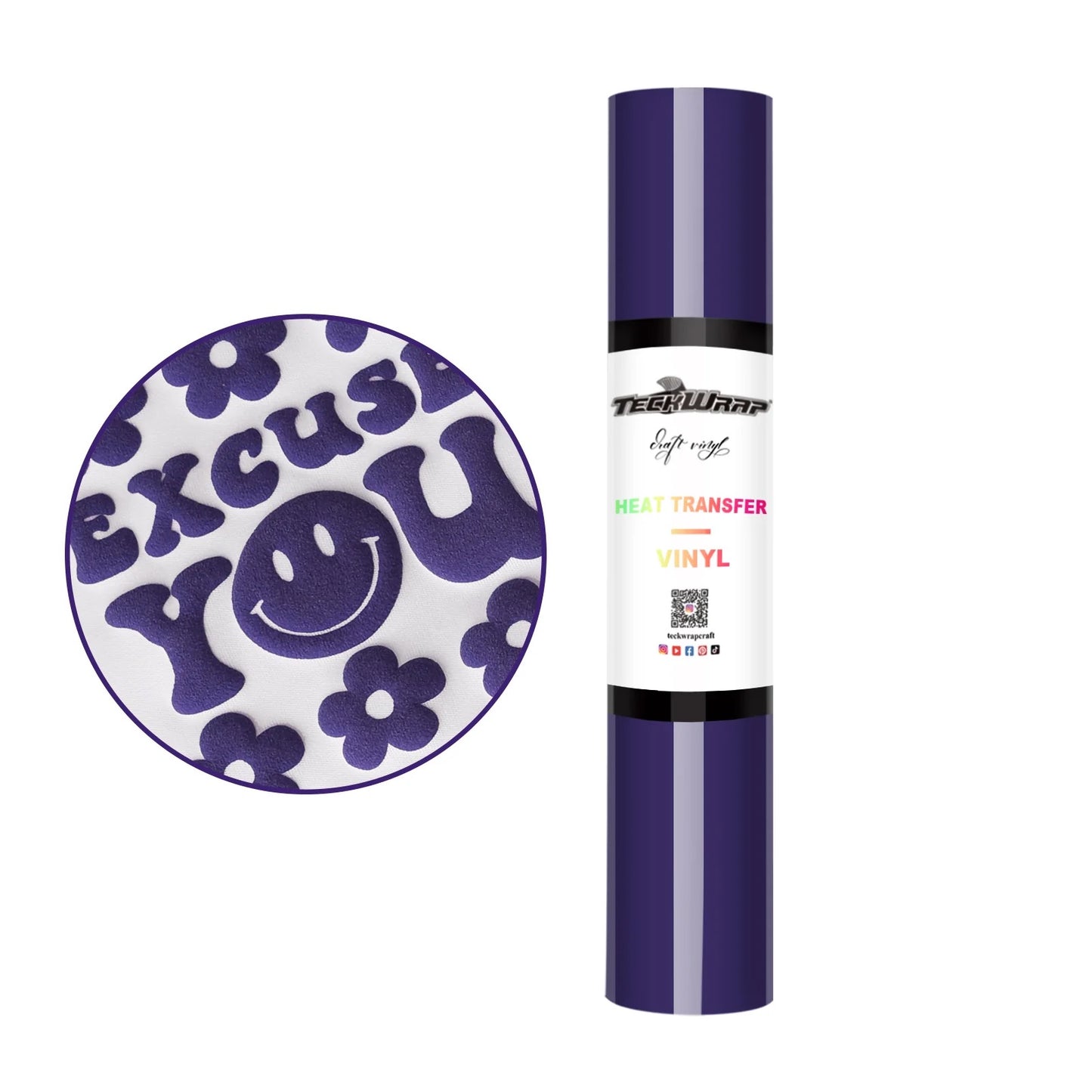 Teckwrap Indigo Purple Puff HTV - 5ft