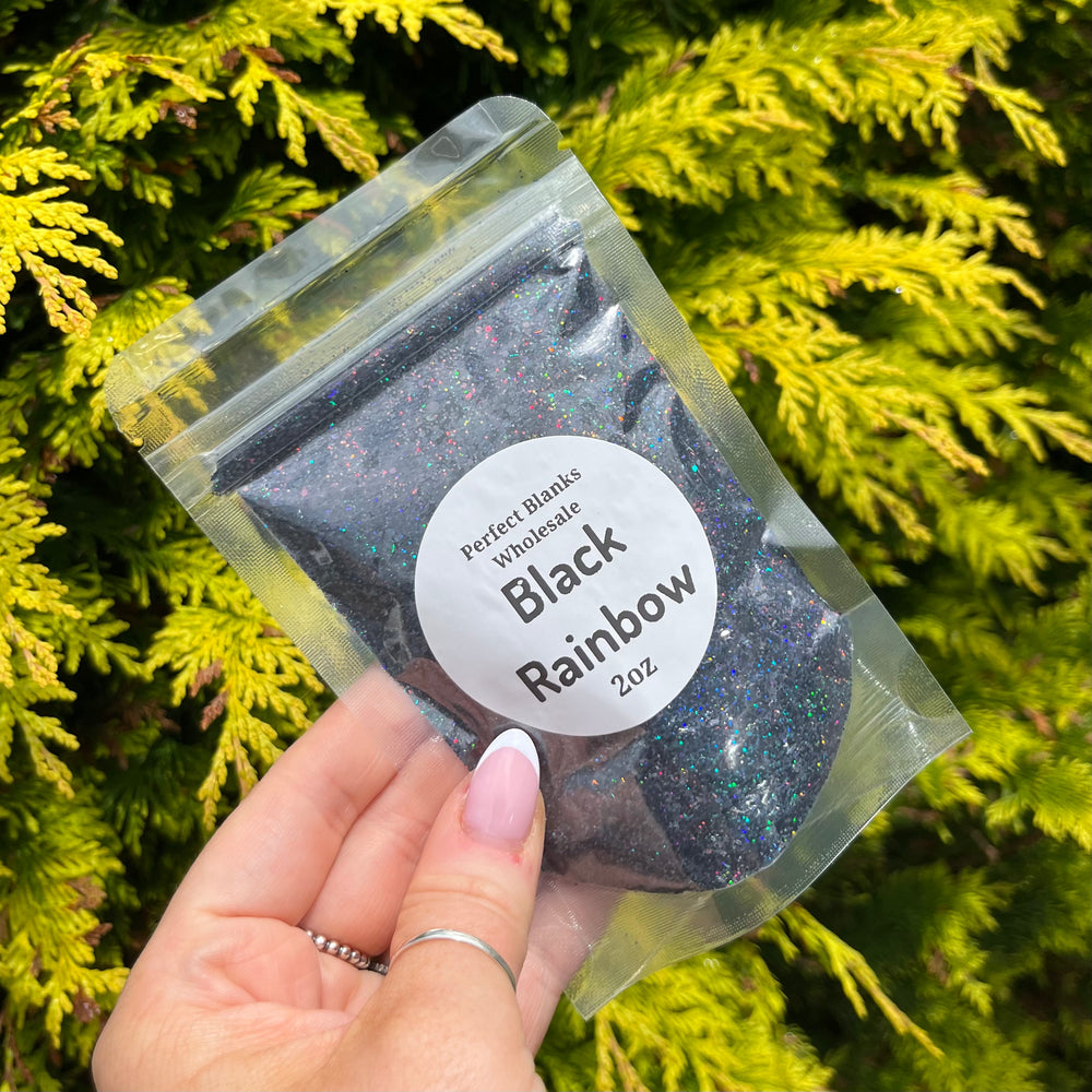 Black Rainbow - Chunky Glitter