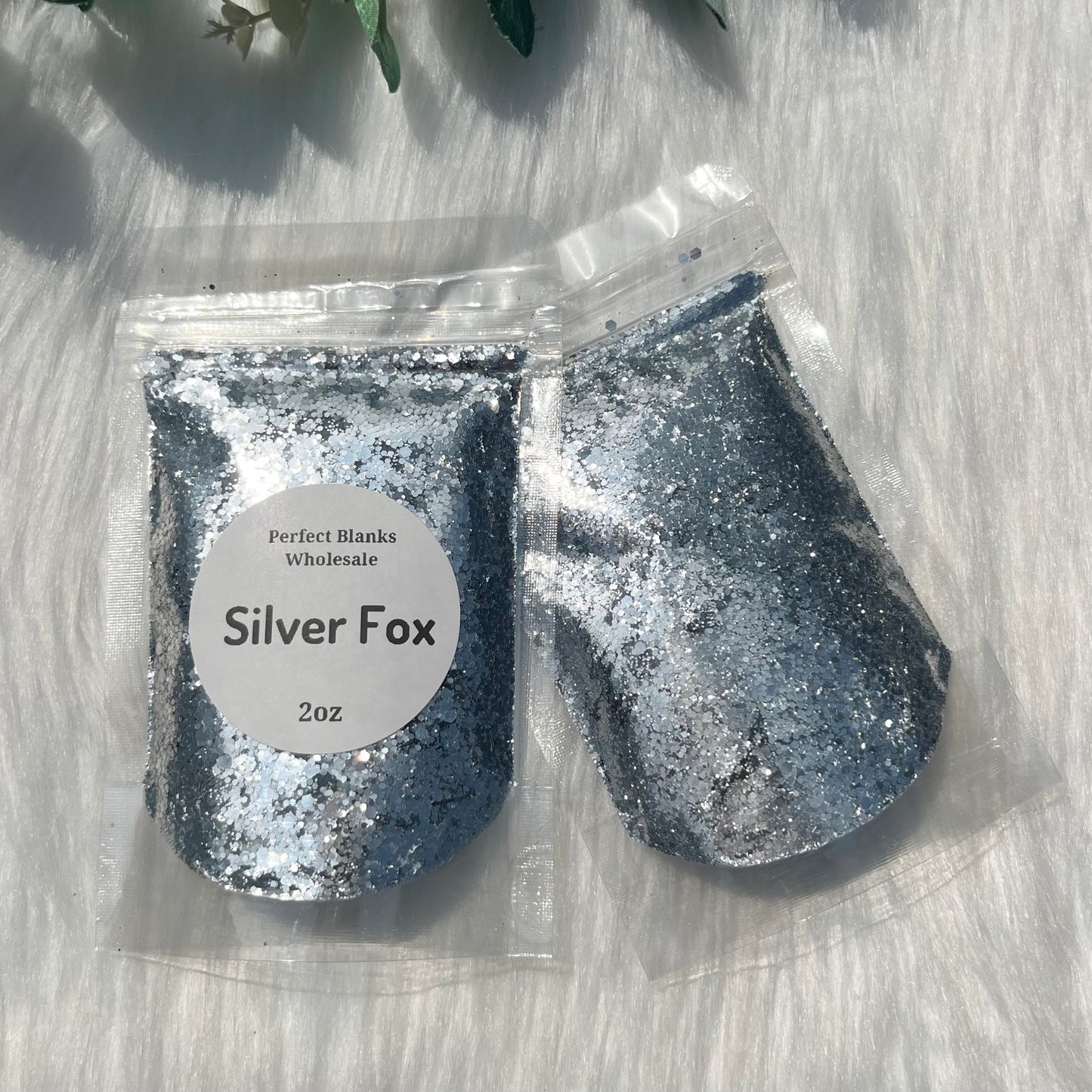 Silver Fox - Chunky Glitter