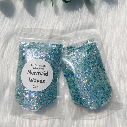 Mermaid Waves - Chunky Glitter