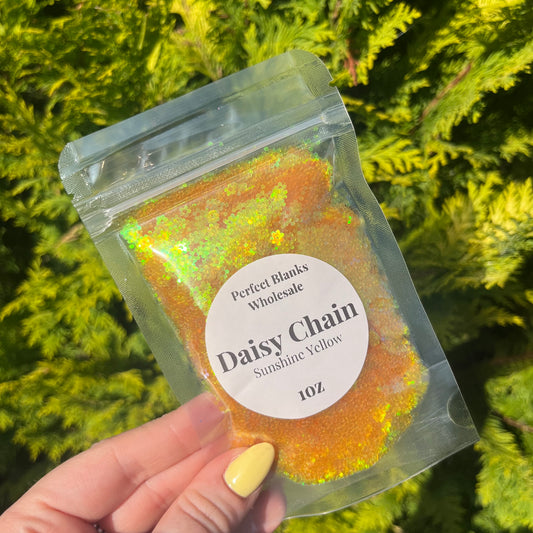 Daisy Chain (Sunset Yellow) - Glitter Shape Mix